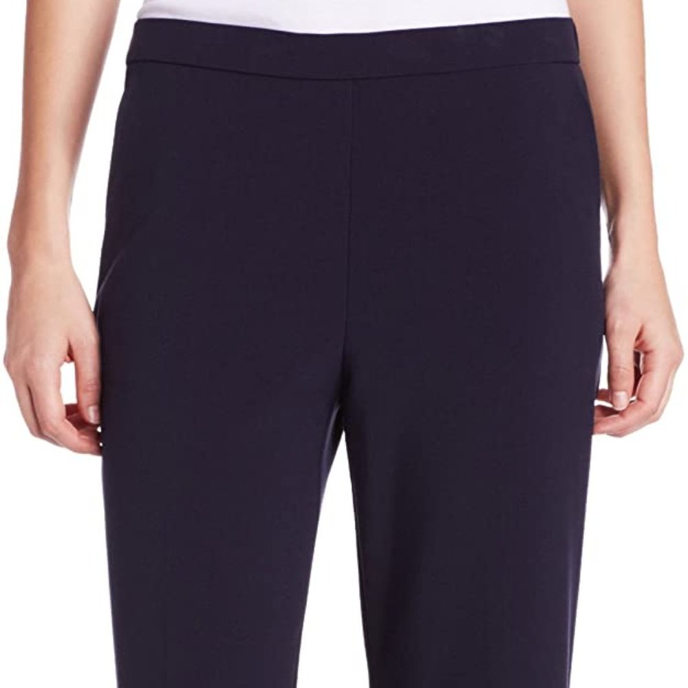 Women's Flat Front Pull On Pant Slimming Solution